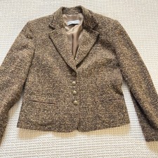 Gerry Weber Wool Blend Blazer Women’s Size Small Brown Blazer Vintage 