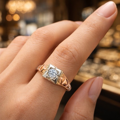 Antique art deco engagement - antique,