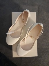 Wedding Bridal Ballerina Shoes Women Ivory