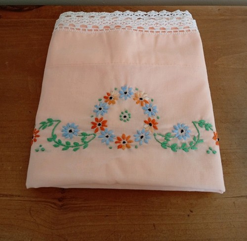 Vintage peach floral - peach,
