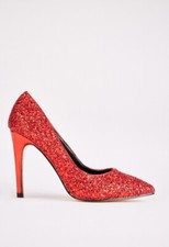 Designer Style Red Glitter
