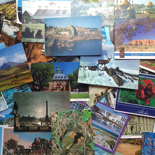 Postcards vintage and modern - vintage,