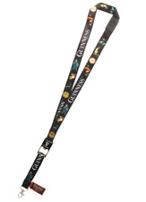 Black Guinness Bottle Opener Lanyard - Gilroy Design - Licensed Merchandise