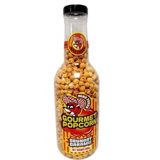 Gourmet Caramel Popcorn in Reusable Bottle 890g Snack + Coin Jar/PiggyBank Combo