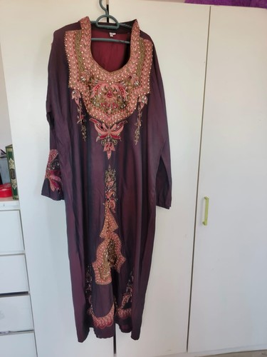 Embroidered kaftan dress - embroidered,