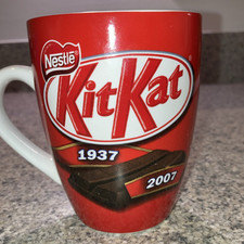 RARE VINTAGE KIT KAT MUG Cup 1937-2007 COLLECTOR’S EDITION NESTLE CHOCOLATE