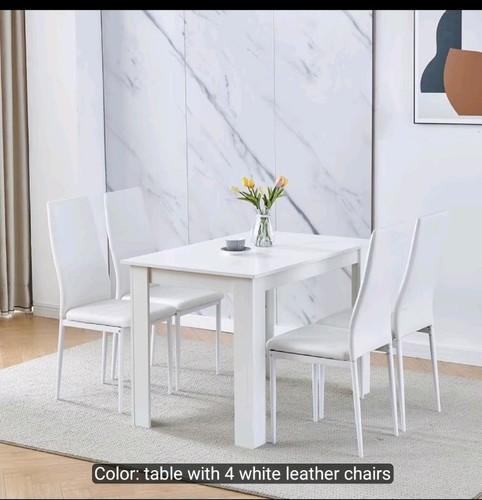 110cm white wooden - wooden, dining