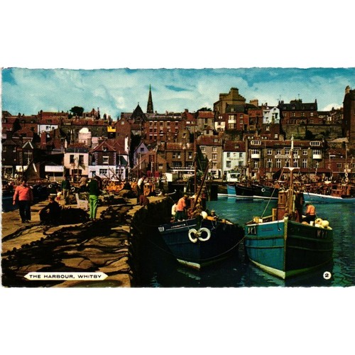 Vintage 1971 whitby harbour - vintage,