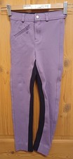 20"W CHILD PURPLE/BLACK LIFESTYLE PONY SADDLE RIDING SHOW JODHPURS