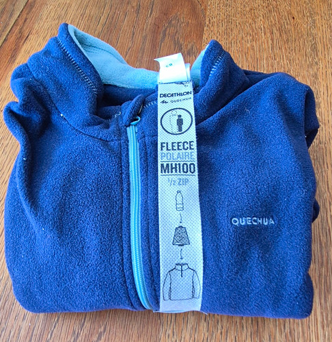Quechua mh100 boys blue - boys, fleece