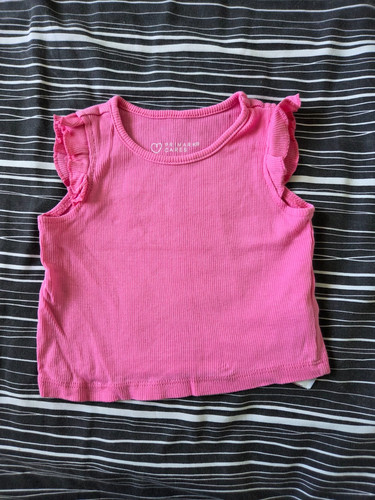 Months pink vest top - 0-3,