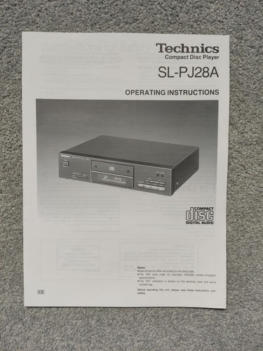 Technics pj28a player - cd,