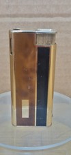 Vintage Colibri Black, Brown and Gold Lighter
