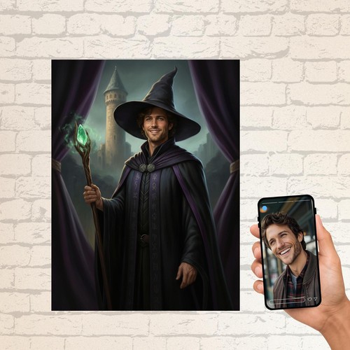 Personalized dark mage wall - personalized,