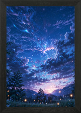 Night Sky with Shooting Stars
