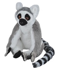 NEW WILD REPUBLIC PLUSH 12" CUDDLEKINS RING TAILED LEMUR CUDDLY SOFT TOY TEDDY