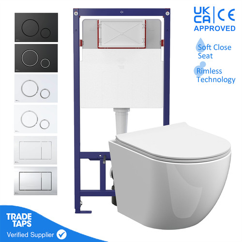 Wall hung toilet pan - wall,