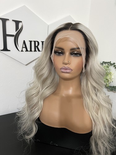 Ombré ash blonde lace - blonde, front