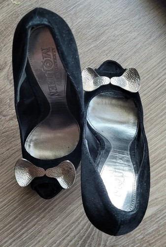 Alexander mcqueen black suede - mcqueen,
