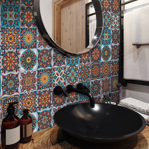 15x15cm bathroom tile stickers - bathroom,
