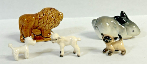 Lot vintage glass animals - of,