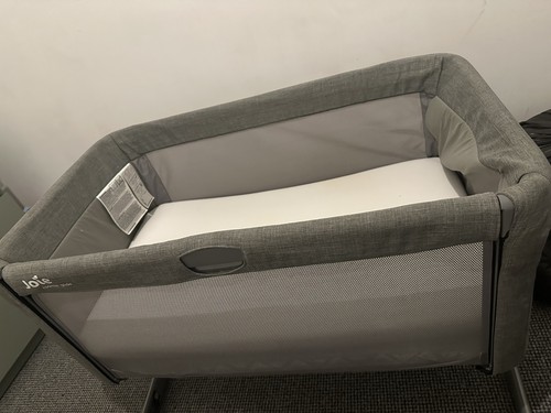 Joie baby cot with bed - with,