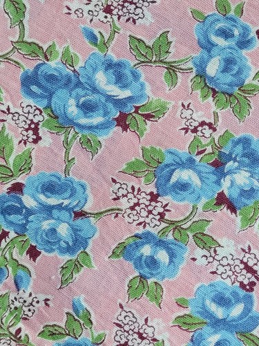 Vintage pink blue roses - 3,