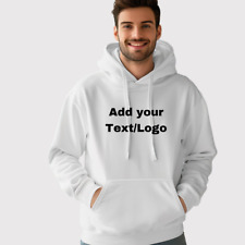 Personalised Custom Printed Hoodie stag hen your text logo unisex workwear top