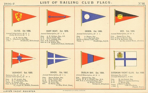 Yacht sailing club flags c - sailing,