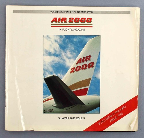 Air 2000 airline - 2000, inflight