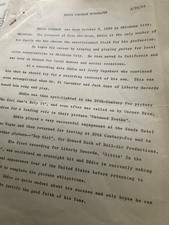 Record company paperwork