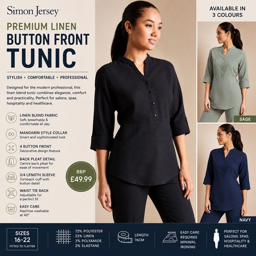 Ladies salon beauty tunic - ladies,