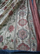Vtg dorma kalamkari lined pair - dorma,