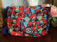 JINQIAOER MULTICOLOURED BRIGHT ABSTRACT DESIGN CROSSBODY SHOULDER BAG - UNUSED