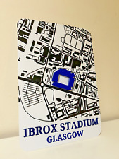 11” Ibrox Stadium Map Rangers 3D Plaque For Bar, Pub, Home, Garage, Fan Cave