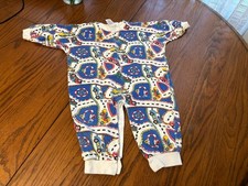 VTG Sara’s Prints Boys 12 Months One Piece Romper Race Car Track