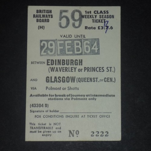 Brb 1964 first - first, edinburgh