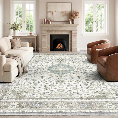 Vintage area rug for living - area,