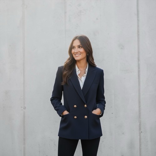 Ralph lauren vintage navy wool - lauren,