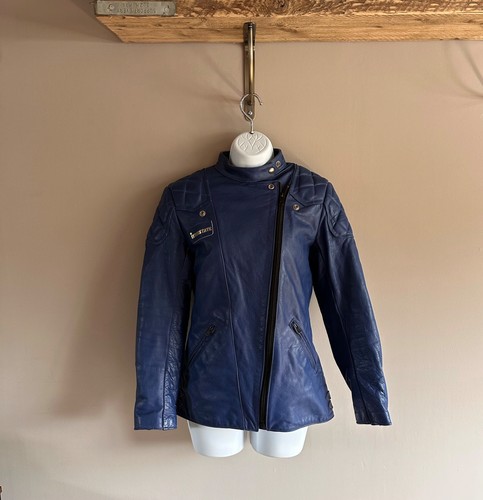 Blue leather interstate bike - leather,