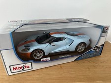 Maisto 1:18 Die-Cast Special Edition 2019 Ford GT Gulf Blue Model Car - NEW