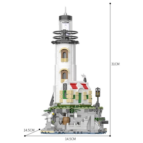 1092pcs electric lighthouse - 1092pcs,