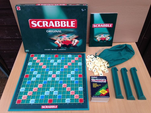 Scrabble board game - board, mattel