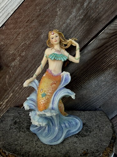Sitting mermaid statue - sitting,