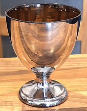 ANTIQUE 19th C. SILVER LUSTRE GOBLET c.1830