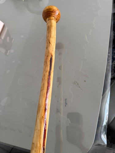 Amber wood walking stick hand - walking,