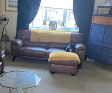3seat sofa Colton DFS - JUST REUPHOLSTERED IN NEW LEATHER! 