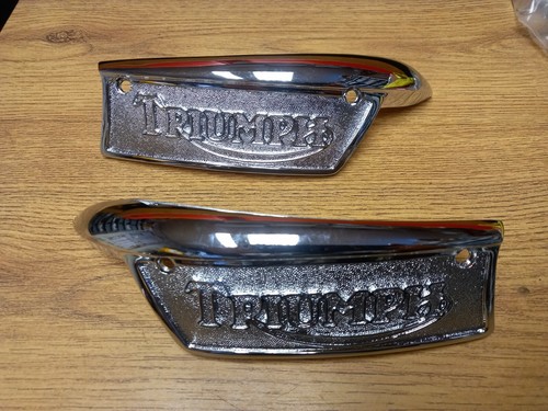 Chrome right left tank - chrome,