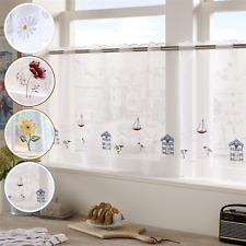 Kitchen Voile Ready Made Café