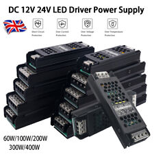 LED Power Supply Transformer 240V to DC 12V 24V 60W-400W AC/DC Driver LED Strip